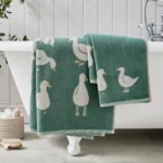 Darcy Duck Cotton Hand Towel | Soft & Absorbent Bathroom Towel - Image 5