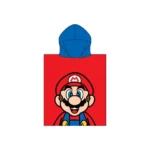Nintendo Double Poncho Towel | Kids Super Mario & Luigi Cotton Bath Poncho - Image 9