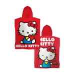 Hello Kitty Kids Hooded Poncho Towel | Cotton Bath & Beach Wearable Towel