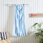 Striped Cotton Beach Towel | 100% Soft & Absorbent Summer Pool Towel