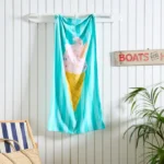Ice Cream Cotton Beach Towel | Soft & Absorbent Summer Pool Towel