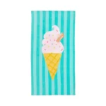 Ice Cream Cotton Beach Towel | Soft & Absorbent Summer Pool Towel - Image 4