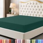 Utopia Bedding Queen Fitted Sheet - Bottom Sheet - Deep Pocket - Soft Microfiber - Shrinkage and Fade Resistant - Easy Care -1 Fitted Sheet Only (Emerald)