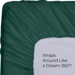 Utopia Bedding Queen Fitted Sheet - Bottom Sheet - Deep Pocket - Soft Microfiber - Shrinkage and Fade Resistant - Easy Care -1 Fitted Sheet Only (Emerald) - Image 5