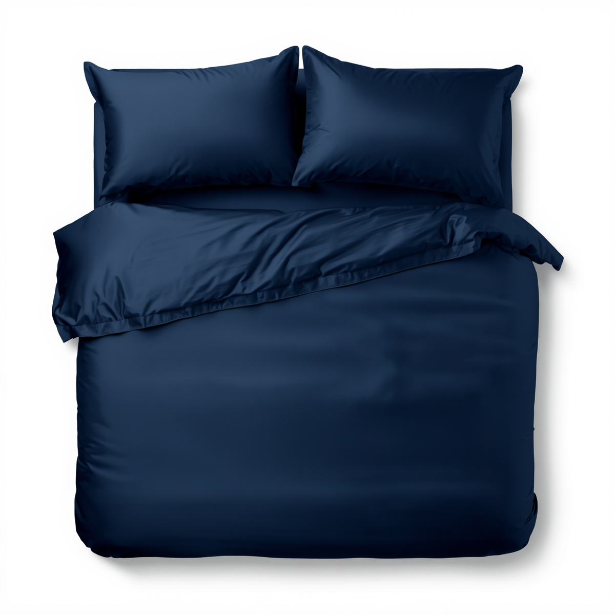800 Thread Count Cotton Sateen Duvet Cover1 800 Thread Count Cotton Sateen Duvet Cover | Windsor Lux Navy Peony - Image 1