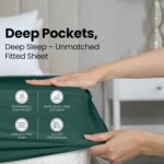 Utopia Bedding Queen Fitted Sheet - Bottom Sheet - Deep Pocket - Soft Microfiber - Shrinkage and Fade Resistant - Easy Care -1 Fitted Sheet Only (Emerald) - Image 7