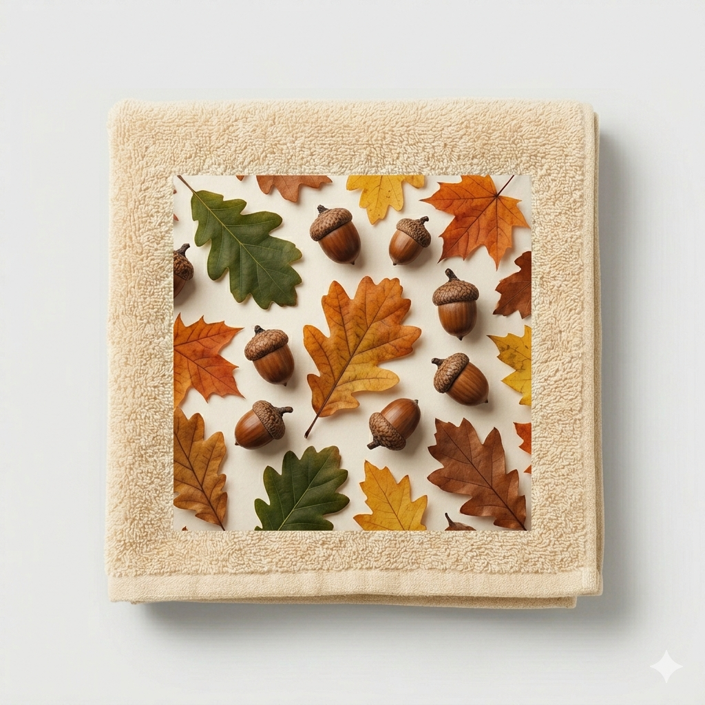 Acorn Cotton Printed Towel