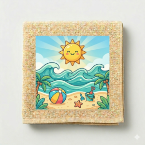 Beach Kids Printed Towel