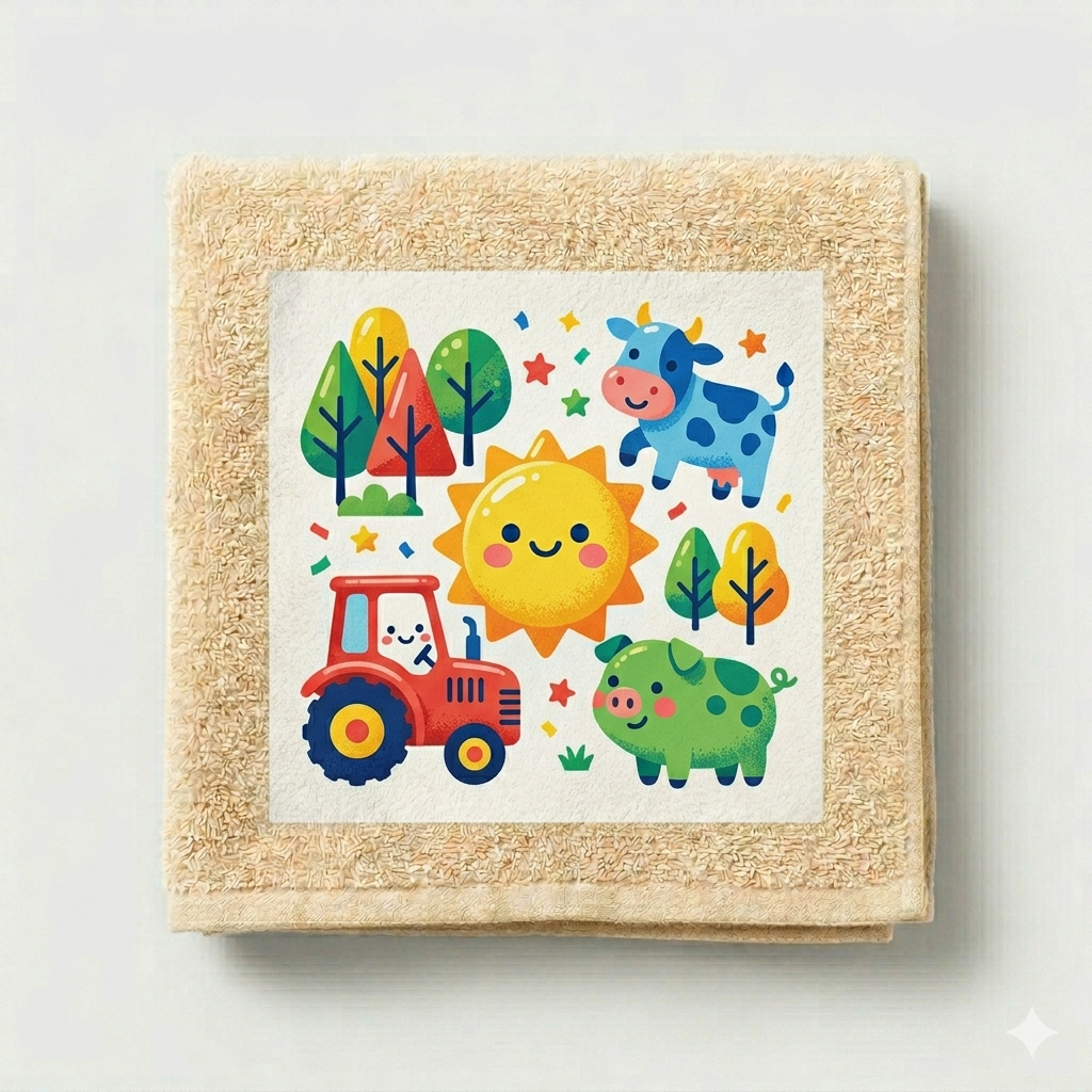 Animated Kids Printed Towel (Design 3)
