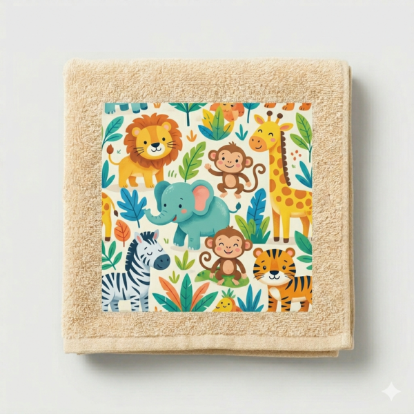Animated Kids Printed Towel (Design 1)