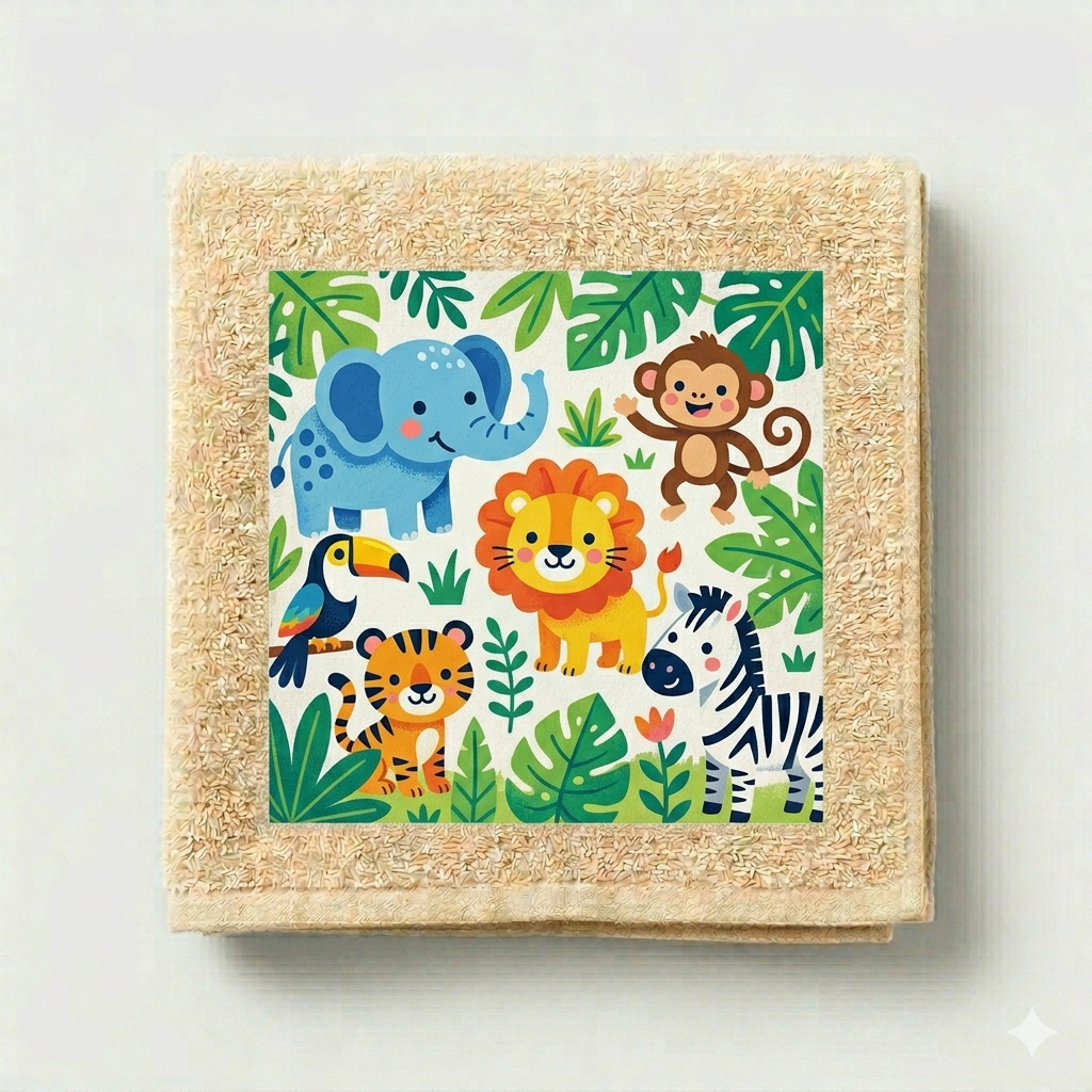 Animated Kids Printed Towel (Design 4)