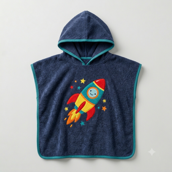 BT Hooded Kids Poncho