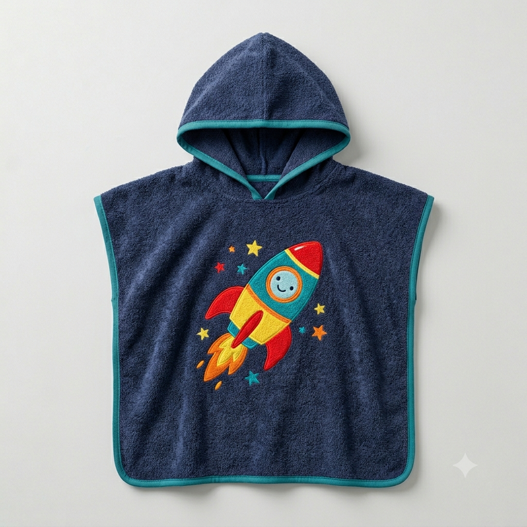 BT Hooded Kids Poncho