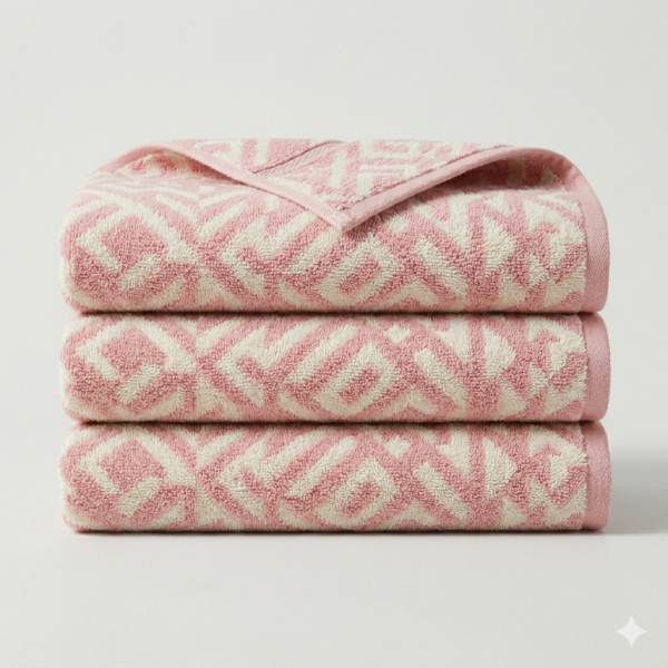 500 GSM Cotton Towel Set – 3 Piece