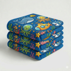 Cartoons Kids Printed Towel (Design 2)
