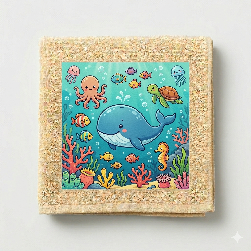 Animated Kids Printed Towel (Design 6)