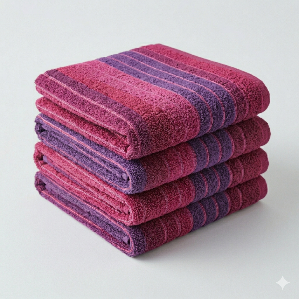 Premium Multi Striped Cotton Towel (480 GSM)