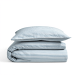 Luxury 300 Thread Count Cotton Percale Duvet Cover | Celeste Collection