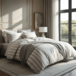Luxury 300 Thread Count Cotton Percale Duvet Cover | Celeste Collection - Image 3