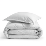 Oakwood 300 Thread Count Cotton Percale Duvet Cover | Luxury White Bedding