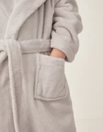 Grey Kids Snuggle Robe | Ultra Soft Hooded Fleece Bathrobe 1–12 Years - Image 2